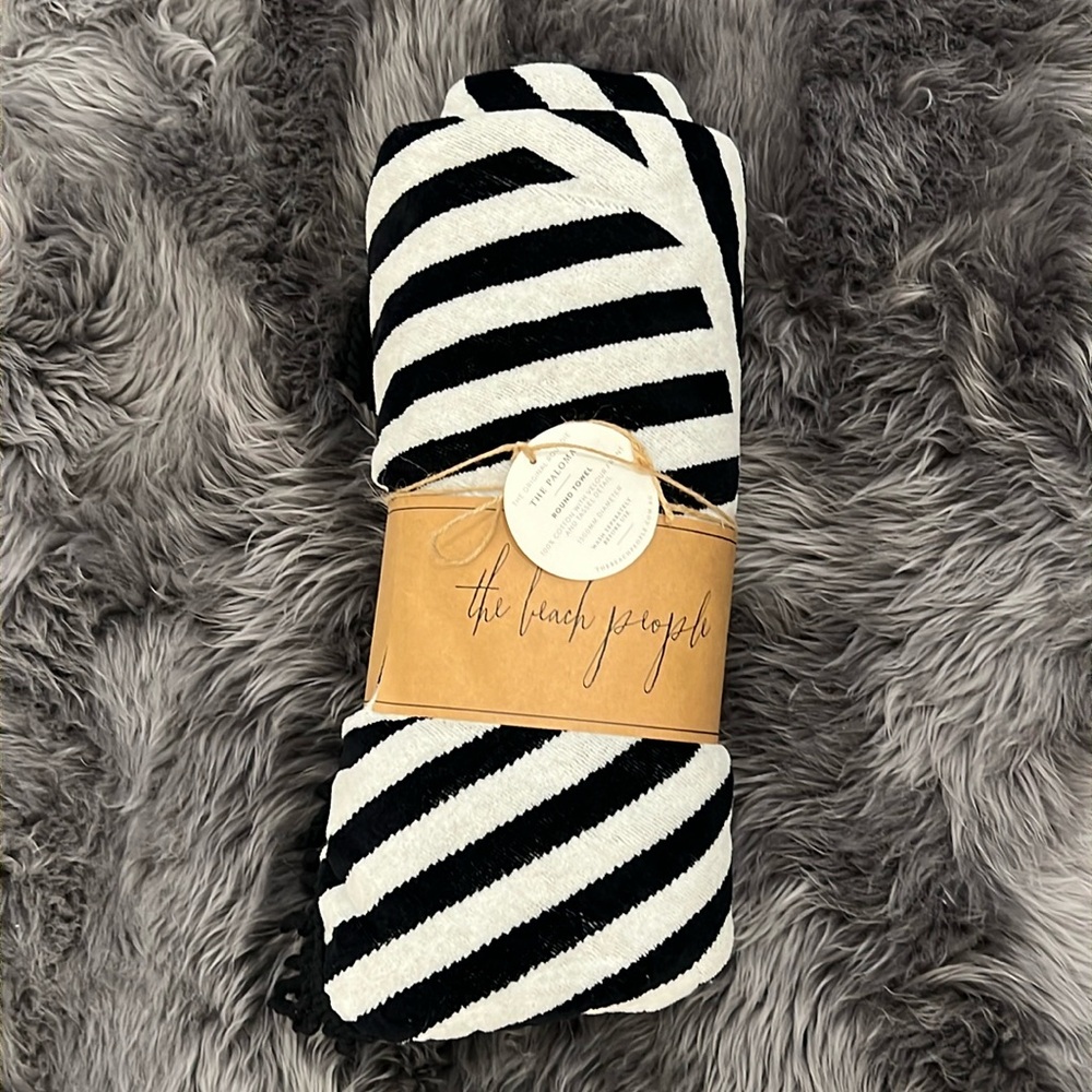 The Beach People “Paloma” roundie beach towel.